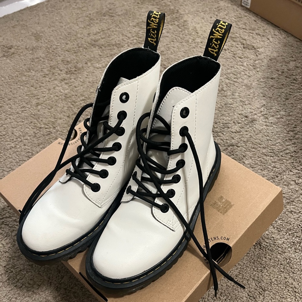 Dr. Martens Luana White Boots
